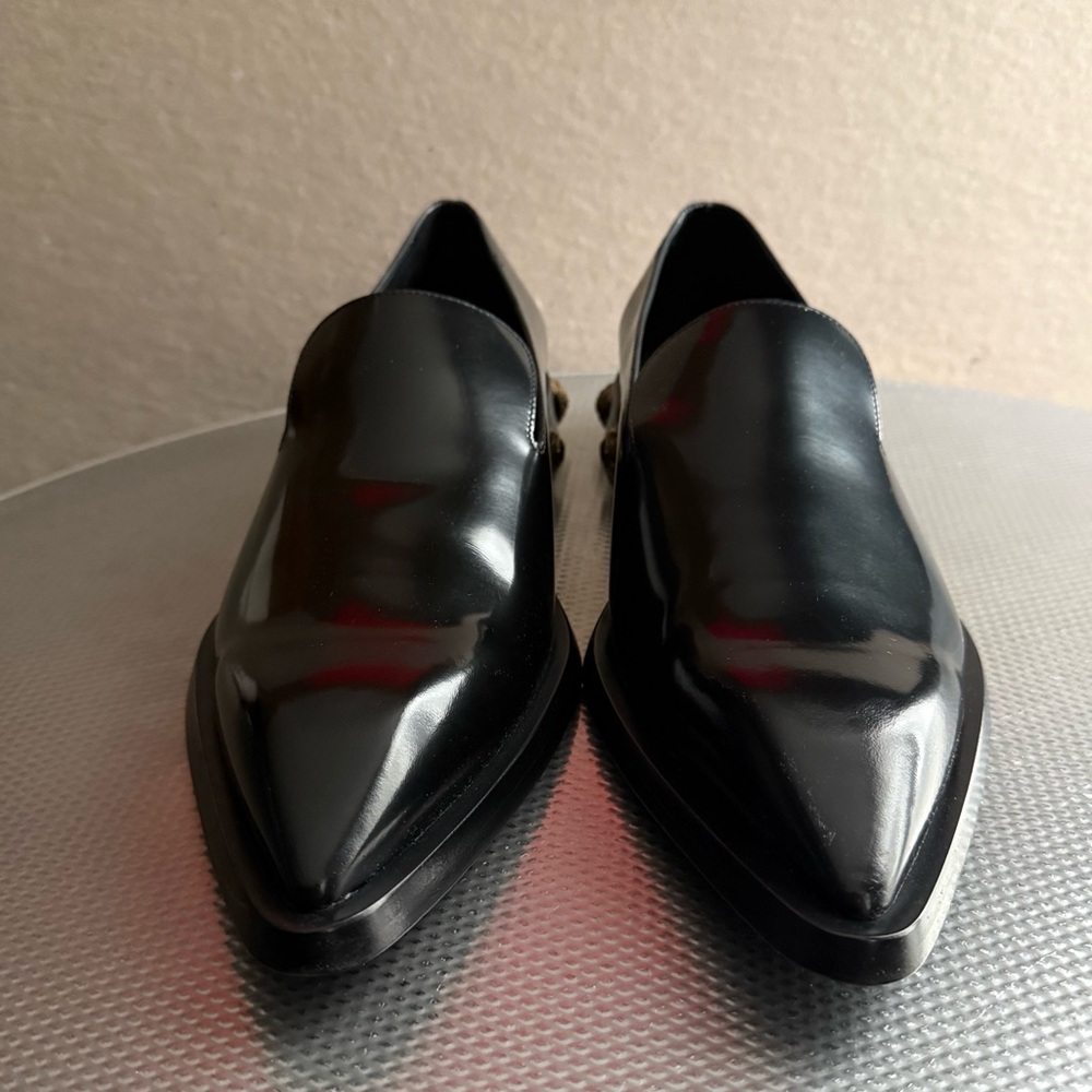 Balmain black pointy toe loafers - Picture 2 of 10